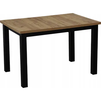 Jídelní stůl Kuchyňský stůl BIRD Meble obdélníkový černý, dub craft 80 x 120 x 76 cm