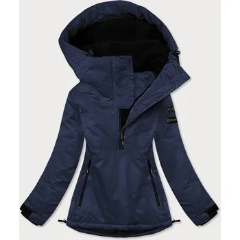 Tmavě modrá dámská zimní bunda klokaního typu (b2361) odstíny modré S (36)