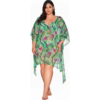 Dámské pončo PAREO 029 ZÁŘIVĚ ZELENÁ VIBRANT GREEN JEDNA VELIKOST