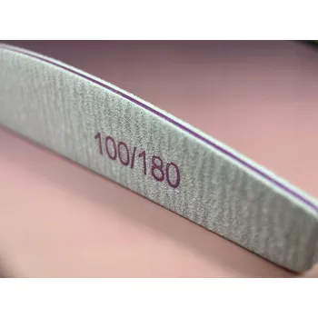 Pilník na nehty Maxim papírový 100/180 půlměsíc šedý 25 ks