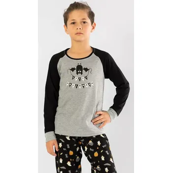 Chlapecké pyžamo Dětské pyžamo dlouhé Netopýr oranžová 13 - 14