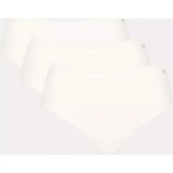 Kalhotky Dámské kalhotky GO Daily Cotton Midi 3P - WHITE - bílé 00GZ - SLOGGI WHITE XL