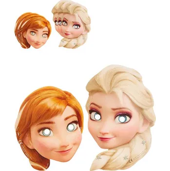 Karnevalová maska KARNEVAL Maska papírová Frozen set 6ks *KARNEVALOVÝ DOPLNĚK* | AS221