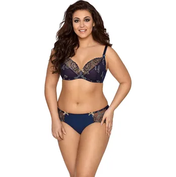 Podprsenka Dámská podprsenka V-9341 Tmavě modrá vzor - Axami 85B