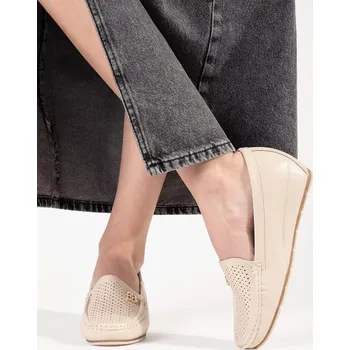 Dámské polobotky Exkluzívní polobotky dámské hnědé ukryta koturna 38