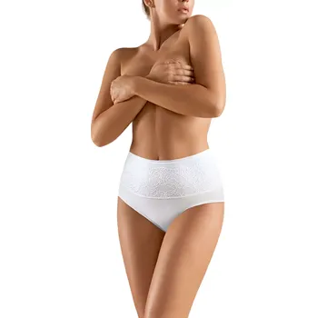 Dámské spodní prádlo Dámské kalhotky Floris-Fit BBL 069 White - Babell XXXL
