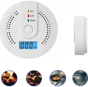 Detektor CO DETEKTOR OXIDU UHELNATÉHO LCD DETEKTOR CO LCD BEZDRÁTOVÝ HLÁSIČ