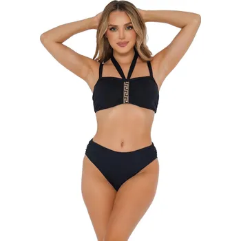 Oblečení a móda Dámské dvoudílné plavky Athens 3 S939AH3 černé - Self 46E