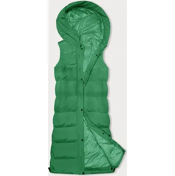 Dámská vesta Hrubší zelená dámská vesta (23-008) odstíny zelené XXL (44)