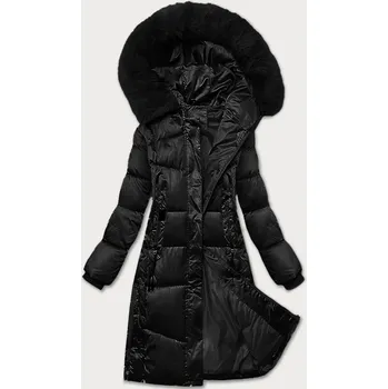 Černá dámská prošívaná zimní bunda S'west (B8266-1) odstíny černé XL (42)