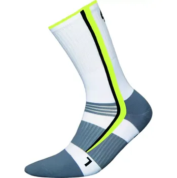 Pánské ponožky Sportovní ponožky BIKE D. SILVER - JJW BÍLÁ+AMARANTOVÁ 38-40