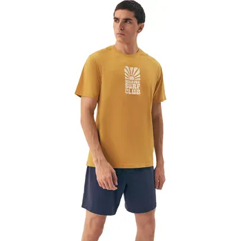 Pánské pyžamo Pánské pyžamo 42600 Sun yellow - HENDERSON žlutá XL