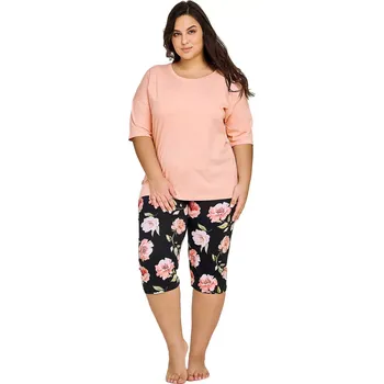 Dámské pyžamo Dámské pyžamo 3161 Margot - TARO broskvová 3XL