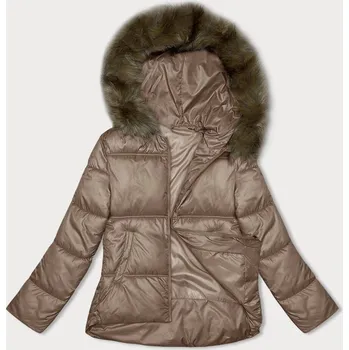 Dámská bunda Dámská bunda ve velbloudí barvě se střihem bubliny S'west (B8190-101) odstíny béžové XXL (44)