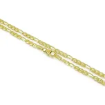 sZlato.cz 3398 Zlatý řetízek Figaro 2,50 mm Délka: 45 cm, Váha: 5,40g