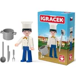Kuchař igráček s doplňky v krabičce