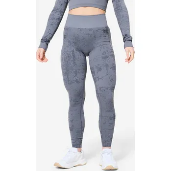 Dámské legíny DOMYOS Dámské bezešvé legíny XS ŠEDÁ