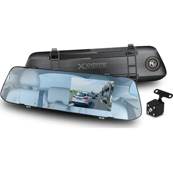 Kamera do auta AUTOKAMERA DO AUTA V ZPĚTNÉM ZRCÁTKU + ZADNÍ KAMERA