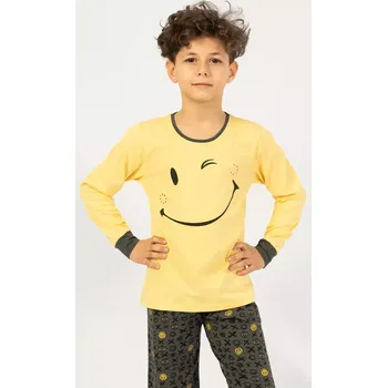 Chlapecké pyžamo Dětské pyžamo dlouhé Patrik žlutá 5 - 6