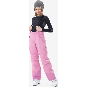 Snowboardové kalhoty WEDZE Dětské lyžařské kalhoty 500 Pull´n´Fit 10 LET RŮŽOVÁ