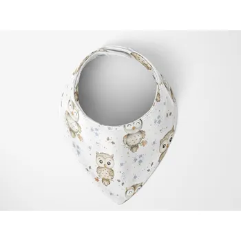 Bryndák MIMOUŠEK Slintáček / bryndáček 100 % bavlna - Sovičky