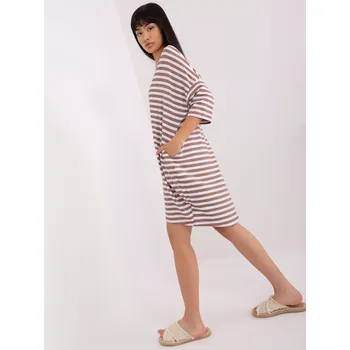 Dámská tunika Tunika EM TU 890.13 bílo-hnědá jedna velikost