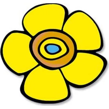 Chňapka Kuchyňská podložka - 10x10 cm kytka žlutá