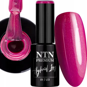 Lak na nehty Hybridní lak NTN 5g Limitovaná edice Glitter Růžový S třpytkami Č.325