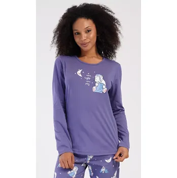 Dámské noční prádlo Dámské pyžamo dlouhé Good night světle lososová XL