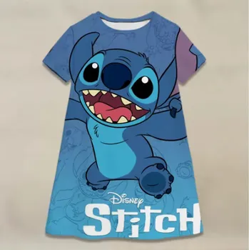 Dívčí šaty Lilo & Stitch Dívčí letní šaty s motivem "Lilo a Stitch" Motiv: modá, Velikost: 130