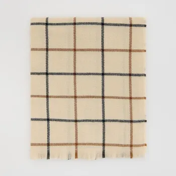 Čepice Reserved - Kostkovaná šála s příměsí viskózy - vícebarevná - 685FD-MLC - 685FD-MLC-ONE