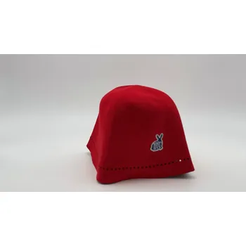 Klobouk do sauny červený