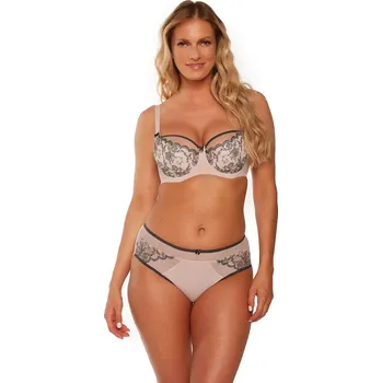 Podprsenka Polovyztužená dámská podprsenka semi soft Gaia BS 1230 Ruby perleťově šedá 70E