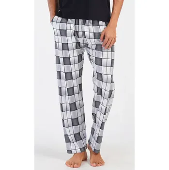 Pánské pyžamo Pánské pyžamové kalhoty Kuba šedá XXL