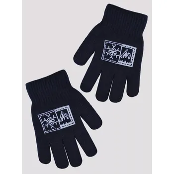 Rukavice Chlapecké pletené rukavice RZ023 - 20 / tmavě modrá (01)