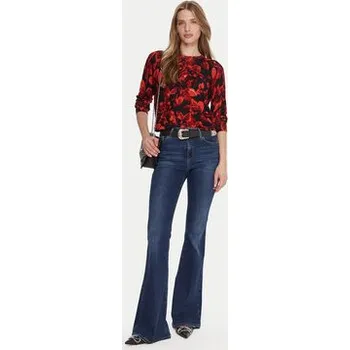 Dámský svetr Desigual Svetr Lund 25WWJF16 Červená Regular Fit S