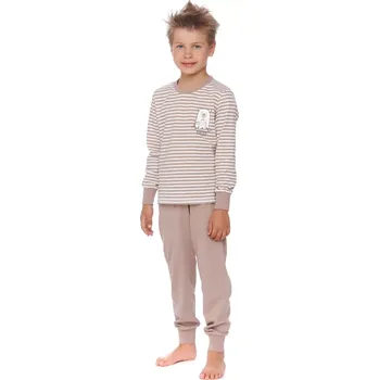 Chlapecké pyžamo Chlapecké pyžamo 4570 - Doctornap Béžová 116