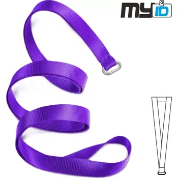 Šňůrka na krk s oválným kroužkem, 1ks, fialová