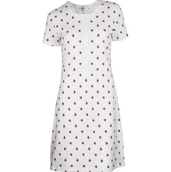 Dámská noční košile Pleas Dámská krátká noční košile s propínací légou bílá L (183734-100-042)