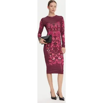 Dámské šaty Versace Jeans Couture Každodenní šaty 79HAO9P0 JS524 Fialová Slim Fit 38