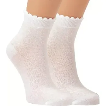 Dámské punčochy Dívčí ponožky Lace - 19-22 / bílá