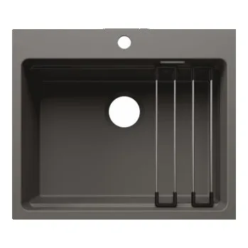 Granitový dřez Blanco ETAGON 6 InFino Silgranit šedá vulkán bez odtokové armatury + pojezdy - 527747