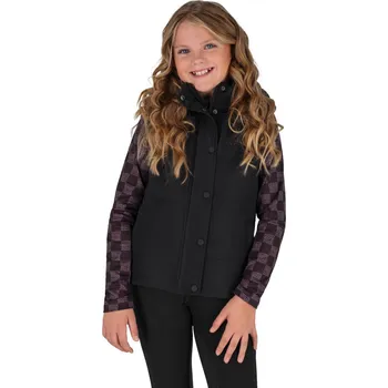 Dívčí bunda QHP Bunda/vesta Rayah QHP, zimní, dětská, černá 152