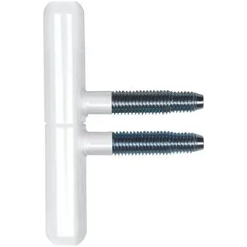 Dveřní závěs k zavrtání 14 mm, ocel bílý lak RAL 9010
