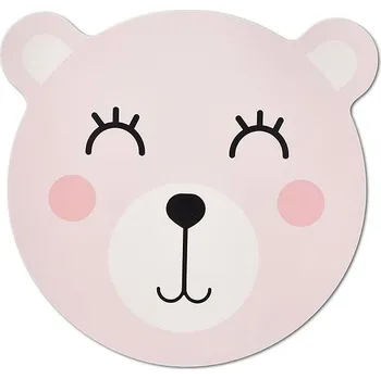 prostírání Zeller Prostírání dětské, motiv medvěd, růžová, průměr 36,5 cm