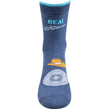 Dětská móda Chlapecké ponožky Gangster - 25-29 / jeansová