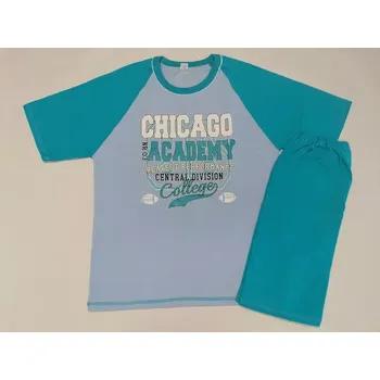 Chlapecké pyžamo Chlapecké pyžamo City krátké - 146 / tyrkysová / 4