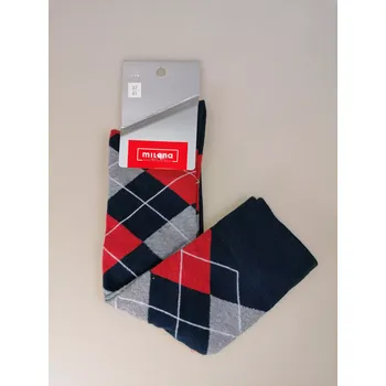 Dámské punčochy Dámské podkolenky Nina - 37-41 / tmavě modrá/šedá