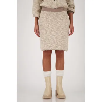 Dámská sukně Sukně Monari 9084 béžovo-krémová úpletová s lurexem Velikost: 40