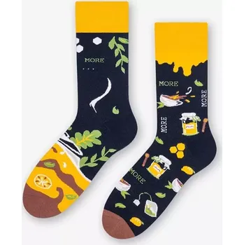 Dámské punčochy Dámské nestejné ponožky Tea time - 39-42 / tmavě modrá